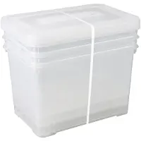Curver Opbergbox Handy Transparant 65l - 3 Stuks
