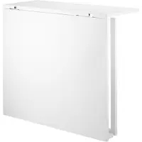 String klaptafel Wit-witte metalen poten