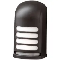 Konstsmide Wandlamp buiten met bewegingssensor Prato, zwart, Kunststof, Modern
