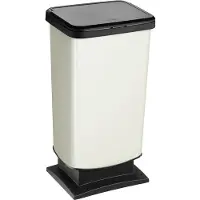 Rotho Paso pedaalemmer - prullenbak 40L - BPA vrij - wit metallic