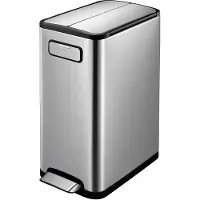 EKO Ecofly Step Bin Recycle 20 + 20L RVS