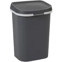 Curver Mistral afvalbak flat 25 liter antraciet