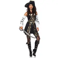 Leg avenue 4PC. Zwarte Zee Buccaneer jurk