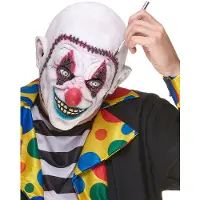 Vegaoo Gehechte schedel clownsmasker voor volwassenen