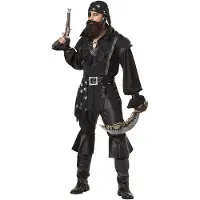 Vegaoo Zwart piratenkostuum voor mannen