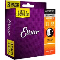 Elixir 80/20 Nanoweb 11-52 3 Pack