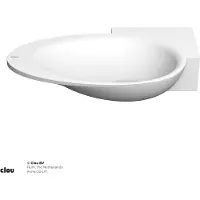 Clou First fonteinkom met voorbewerkt kraangat en plug rechts cristalplant B38.8xH8xD24.6cm