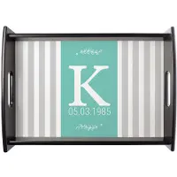 Yoursurprise Dienblad bedrukken - Rechthoek - Zwart - 23.5 x 37 cm