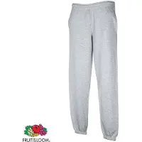 Fruit Of The Loom sweatpants maat XL elastieken boord gemêleerd grijs