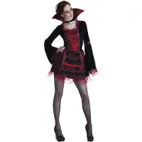 Boland verkleedjurk Vampire Empress zwart/rood