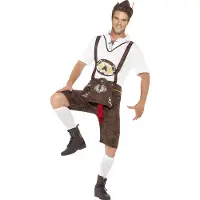 Vegaoo Grappig Oktoberfest Beiers Lederhosen kostuum voor mannen | maat M