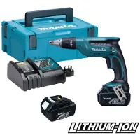 Makita Schroefmachine voor gipsplaten DFS451RFJ, 18V Li-ion, 3 Ah