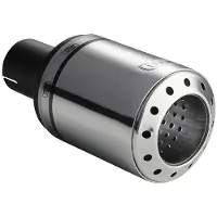 Ulter Sport uitlaatsierstuk Bullet rond 50 mm 20 cm RVS zilver