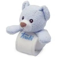Trudi Pols rammelaar Cremino Beer 20 cm Blauw