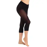 Kunert Velvet 40 Capri Dames Legging - Black - Maat 36-38