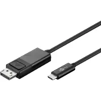 Pro USB-C naar DisplayPort kabel, zwart 4k@60Hz, 1,20 m