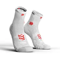 Compressport Racing V3.0 Run High Socks Wit EU 35-38 Man