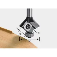Festool Keermes-afrondfrees S8 HW R1 D28 KL12,7 MFK - 499811