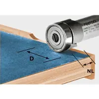 Festool 490085 Vlakke frees Hardmetaal Lengte 8 mm Afmeting, Ø 22 mm Werklengte 8 mm