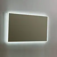 Sanilux Spiegel mirror infinity 100x70x4,1 cm aluminium met led verlichting en touch sensor