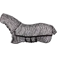 Horka vliegendeken met vliegenmasker zebraprint maat 105/155