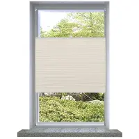 vidaXL Plisséjaloezie 70x125 cm crème online kopen