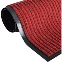 vidaXL Deurmat 90x120 cm PVC rood