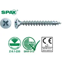 Spax 1081010400255 Verzinkkopschroef 4 mm 25 mm Staal 1000 stuk(s)