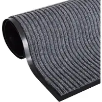 vidaXL Deurmat 120x180 cm PVC grijs