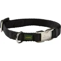 Hunter Klikhalsband Alu Nylon Soft - Zwart - Maat M/40-55 x 2 cm