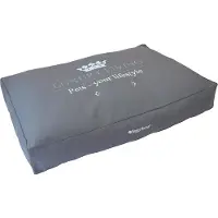 Happy-House Blokkussen Luxury Living - Hondenkussen - Grijs - 110x75x15 cm - Middel