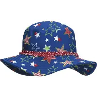 Playshoes Girls UV-Bescherming Zonnehoed Ster blauw