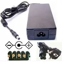 Classic Universele voedingsadapter 12V / 6,67A / 80W met 5 verwisselbare pluggen / zwart