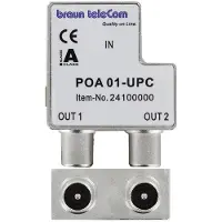 Enzo Braun Telecom Push on IEC splitter POA 1-UPC - 2080040