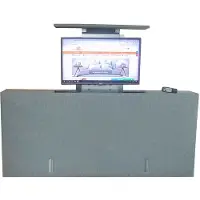 Slaaploods.nl Voetbord - Met TV Lift - 160x80x20 cm - Grijs