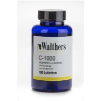 Walthers Vitamine C 1000 mg bioflav/rozenbottel 100 tabletten