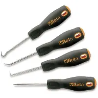 Beta Tools 4-delige set priemnaalden, model 1687/S4, staal, artikelnummer 016870150