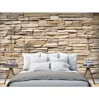 Karo-art Fotobehang - Decoratieve Stenen muur