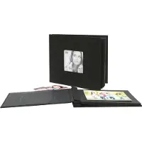 Deknudt Frames kleefalbum zwart met kaft in linnen