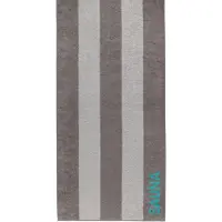 Cawö Badlaken Luxury Home Collecion Sauna Stripes Graphite/Turquoise (80 x 200 cm)