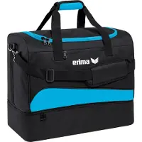Erima Sports Bag with bottom compartment - Curacao / Black
