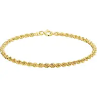 Trendjuwelier huiscollectie Armband Goud Koord 2,7 mm 19 cm