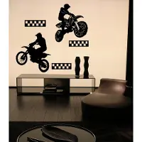 Coart By Artikel Muurstickers Motorcrossers