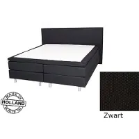 Slaaploods.nl Anda - Boxspring inclusief matras - 160x200 cm - stof - Zwart