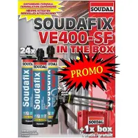 Soudal CHEMISCH ANKER SOUDAFIX VE400-SF (24stuks) IN THE BOX + GRATIS PISTOOL
