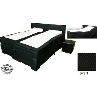 Slaaploods.nl Cool - Elektrische Boxspring inclusief matras - 160x210 cm - Zwart