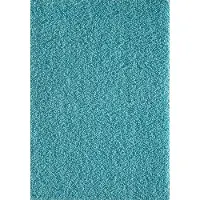 Muratap Loca shaggy vloerkleed turquoise hoogpolig- 120x170 cm