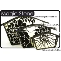 Vagabond Vagabond-Toilettas- Giant Curved Holdall "Magic Stone" 7147-afmeting 35 x 9 x 23,5 cm.