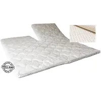 Slaaploods.nl Splittopper - Latex Deluxe - 180x200x6 cm - Wit