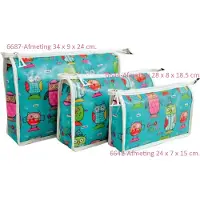 Vagabond "It's a Hoot" Large Holdall toilettas 6644 Afm.28 x 8 x 18,5 cm.